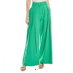 Bright Green FARM Rio Tailored Wide Leg Pants